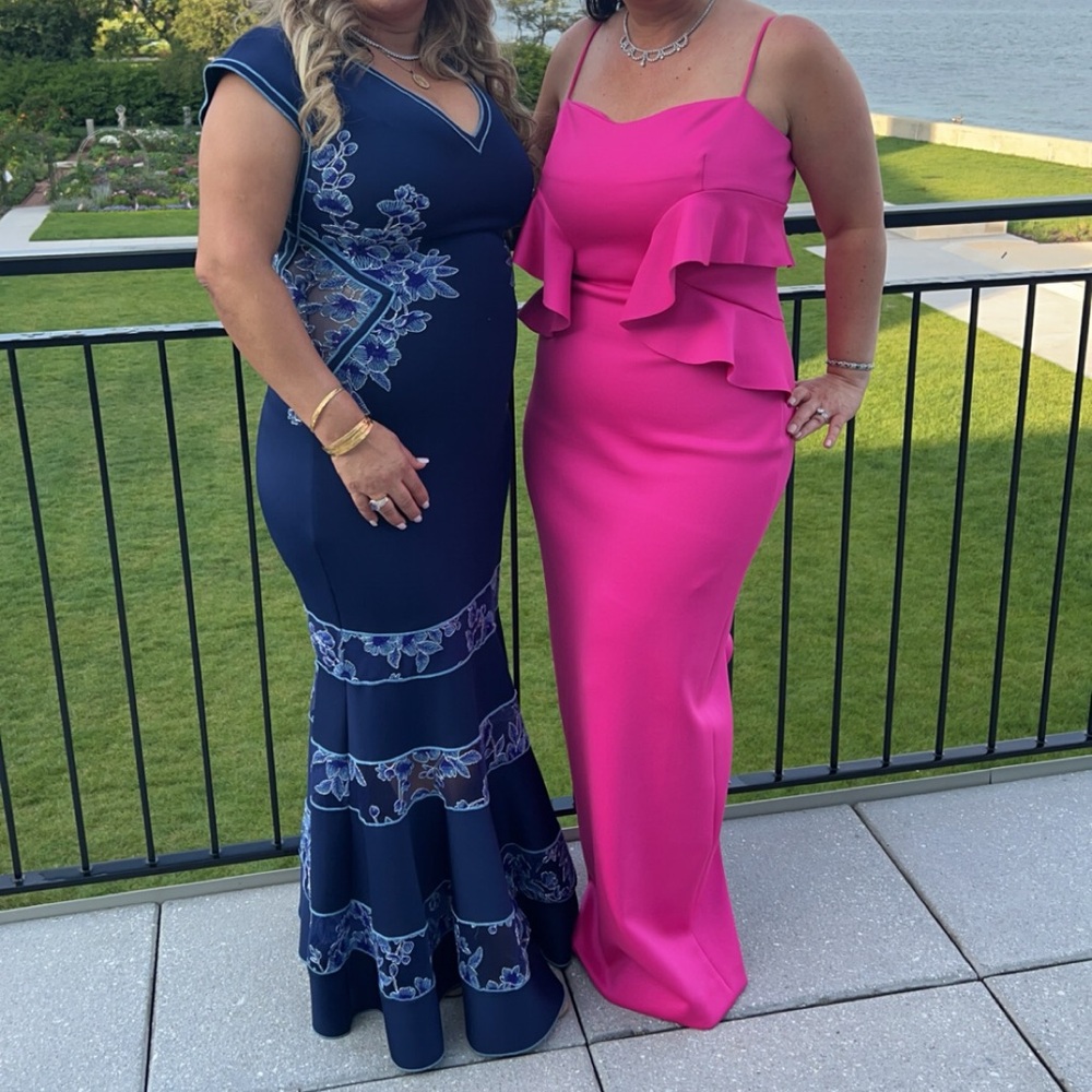 Beautiful pink scuba gown